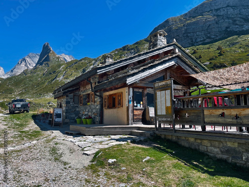 Hautes Alps traditional village, Pralognan la Vanoise National Park, France