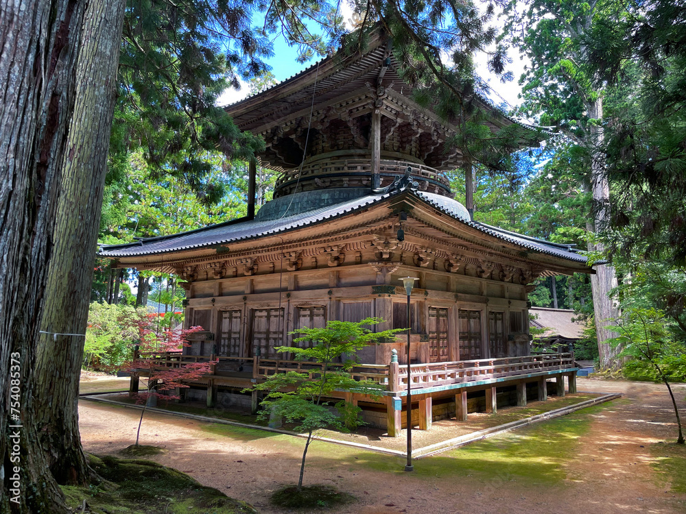 Ethereal Elegance: Wooden Temple Beauty in Koyasan, Kongobu Jinja, Wakayama, Japan Ethereal Elegance: Wooden Temple Beauty in Koyasan, Kongobu Jinja, Wakayama, Japan