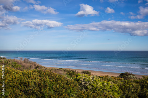 Pristine Sands and Azure Waters of Great Ocean Road Beach © Bossa Art