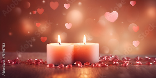 christmas candles on red background  Candle Background Photos  Candles in the churchgenerative ai