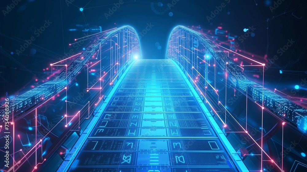 AI generated digital bridge AI generated digital bridge