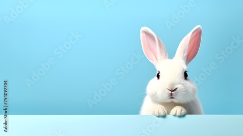 Cute bunny  easter background
