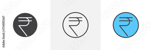 Indian Rupee Isolated Line Icon Style Design. Simple Vector Illustration Free Download Indian Rupee Isolated Line Icon Style Design. Simple Vector Illustration - GFXLoad