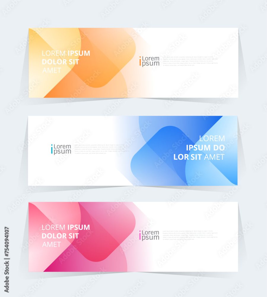 Geometric banner design with Vector presentation template. Geometric banner design with Vector presentation template.