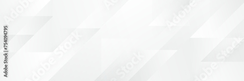 Abstract white Geometric banner design background.