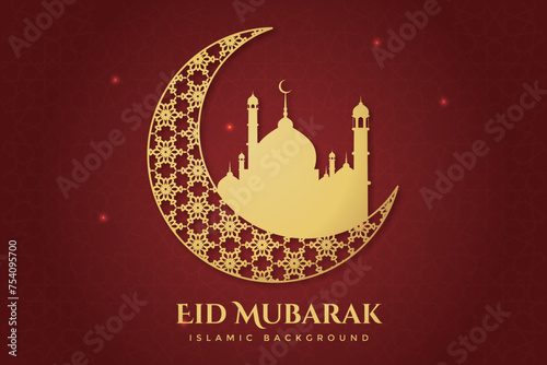 Vector file, elegant luxury Ramadan, Eid al-Fitr, Islamic background decorative greeting card