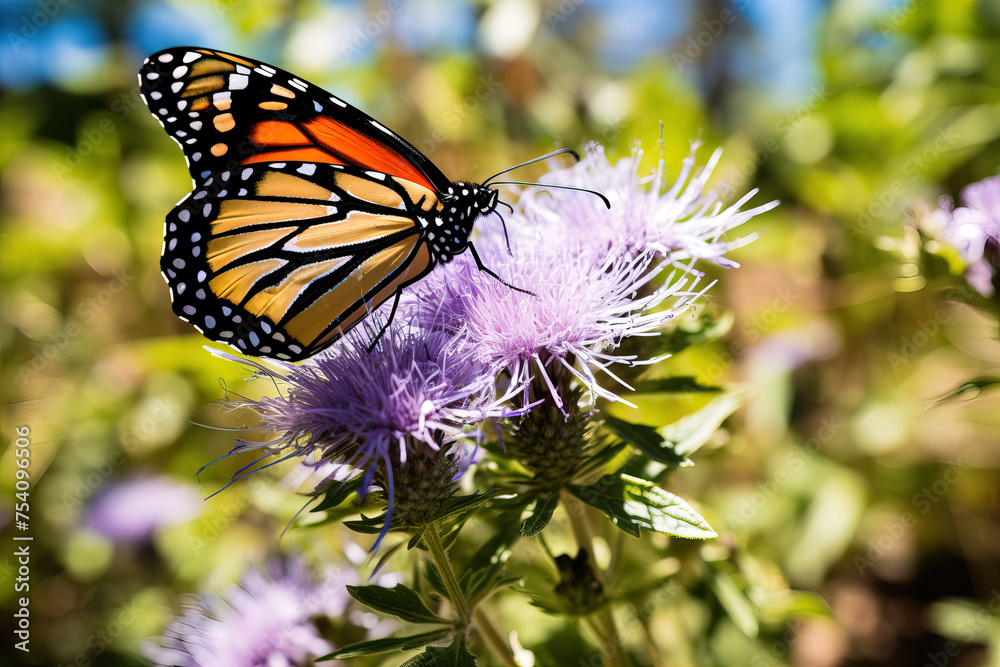 Obraz premium butterfly on flower.