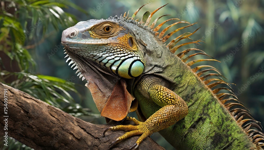 Fototapeta premium iguana in the zoo