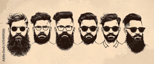 Men With Beards and Sunglasses