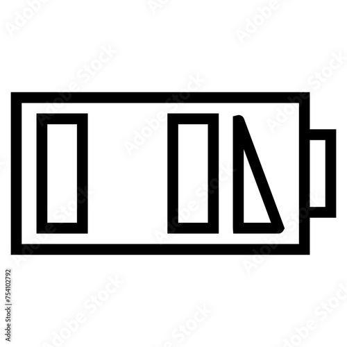 Battery icon. battery charge level. battery Charging icon