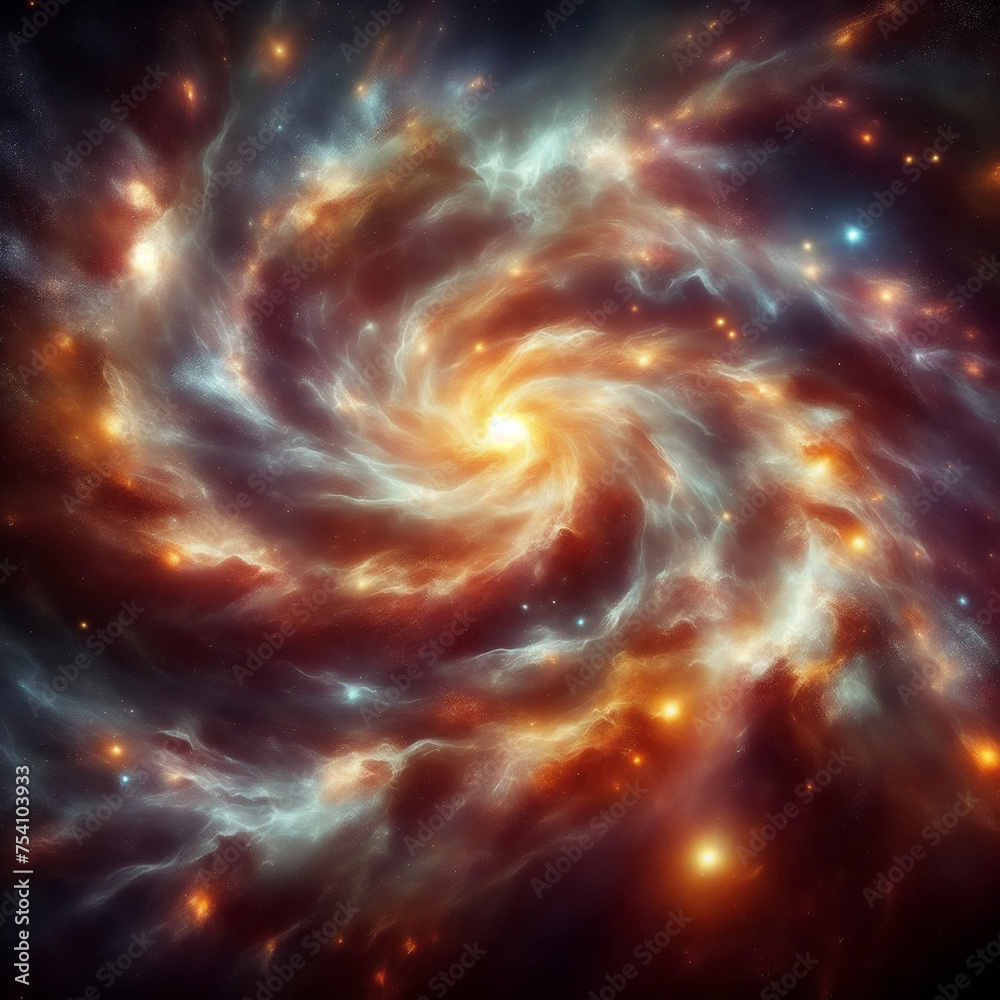 Awesome galactic vortex, AI generated.