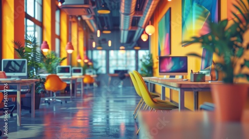 Wallpaper Mural A vibrant startup workspace buzzing with the spirit of entrepreneurship Torontodigital.ca