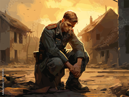 A soldier returning from war faces emotional setbacks