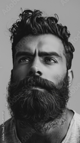 Man With Long Beard and Goatee