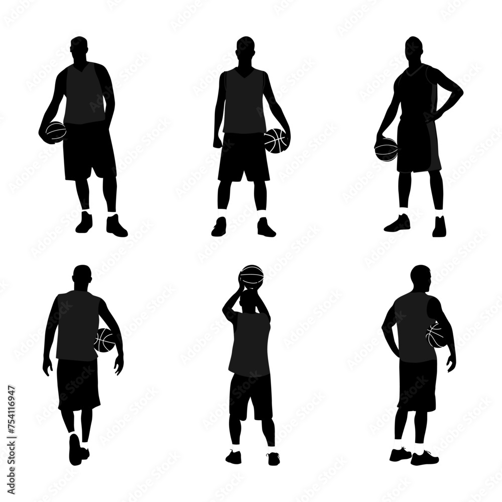 Basketball Silhouette Vector Image And Illustration