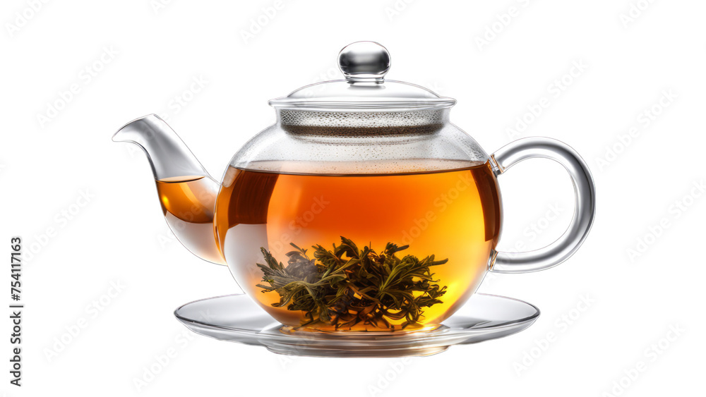 hot oolong tea on isolated on transparent png background. Generative ai hot oolong tea on isolated on transparent png background. Generative ai