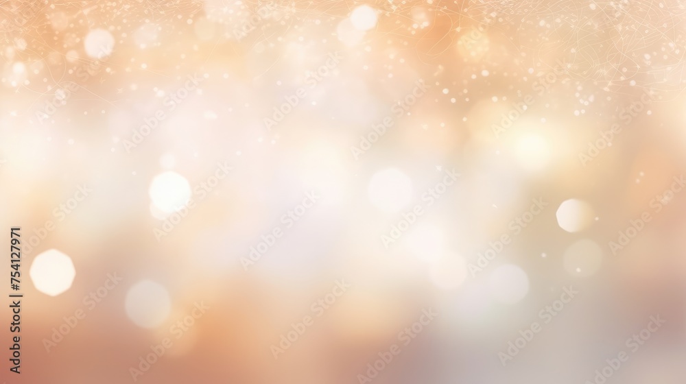 Sparkling Golden Bokeh Lights Background