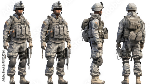 USA Soldier - Military USA Vector AI