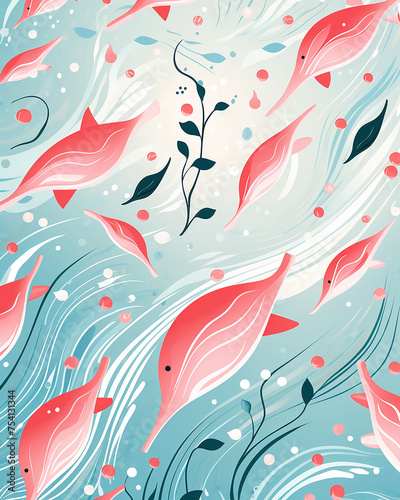 seamless pattern with flowers