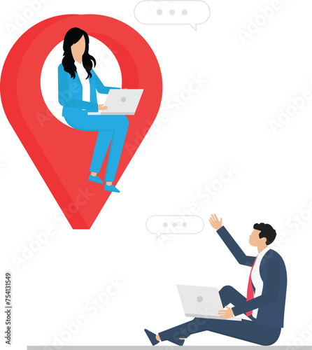 remote job or distance work

