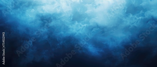 Abstract Ethereal Smoke on Blue Background