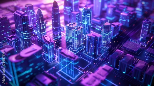 A futuristic city planner with holographic maps Urban Visionary