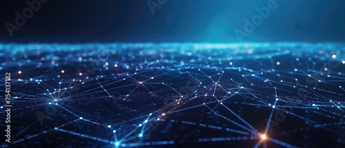 Futuristic Digital Network Connectivity Concept