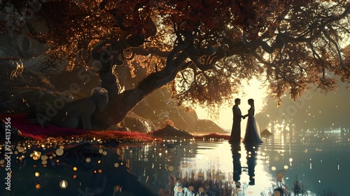 Beyond Life Romance - Defying Boundaries of Mortality in a 3D Illustrated Tale of Love
