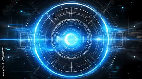 Abstract digital and futuristic technology background