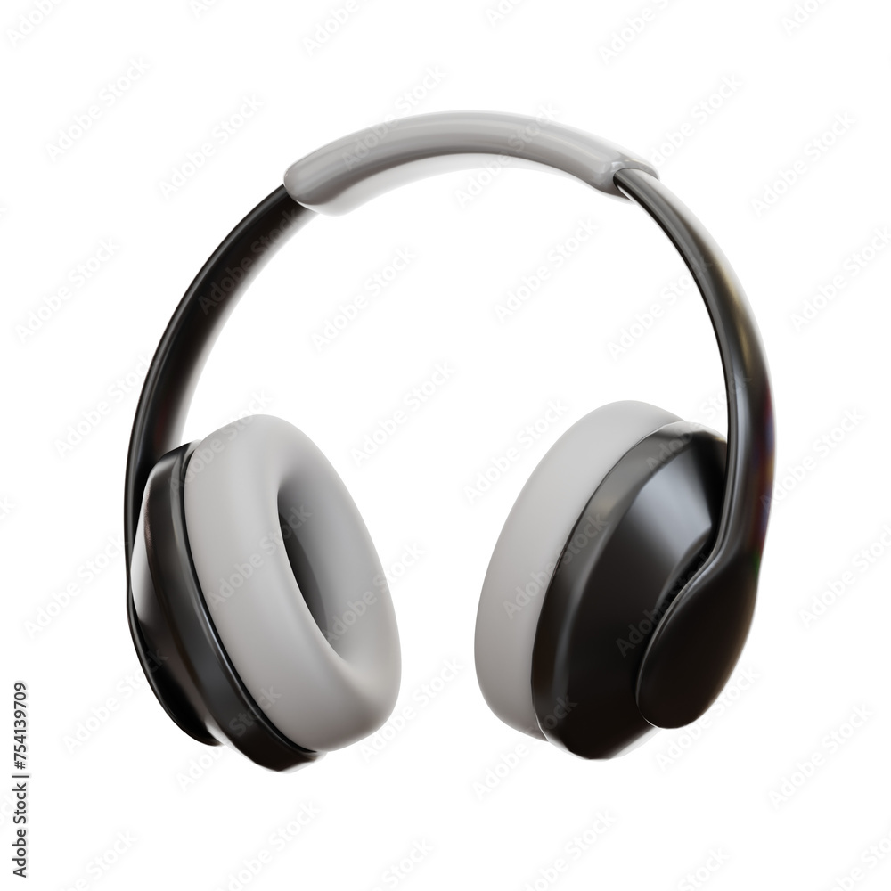 3D Headphone Model Sound Experience. 3d illustration, 3d element, 3d rendering. 3d visualization isolated on a transparent background 3D Headphone Model Sound Experience. 3d illustration, 3d element, 3d rendering. 3d visualization isolated on a transparent background