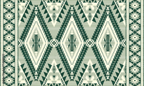 American tribal ethnic native pattern.Traditional Navajo,Aztec,Apache,Southwest and Mexican style fabric pattern.Abstract vector motifs pattern.For fabric,clothing,blanket,carpet,woven,wrap,decoration
