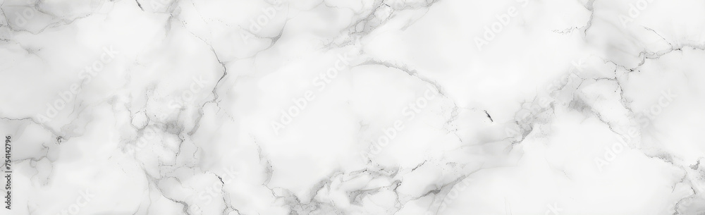 Luxurious White Marble Texture with Veins - obrazy, fototapety, plakaty 