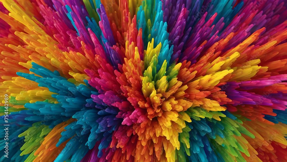 Obraz premium The background is colorful and beautiful, Vibrant