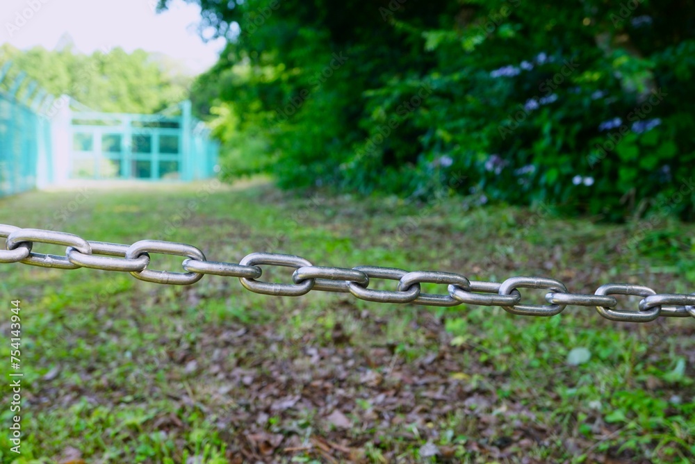 Obraz premium 立入禁止措置 鎖