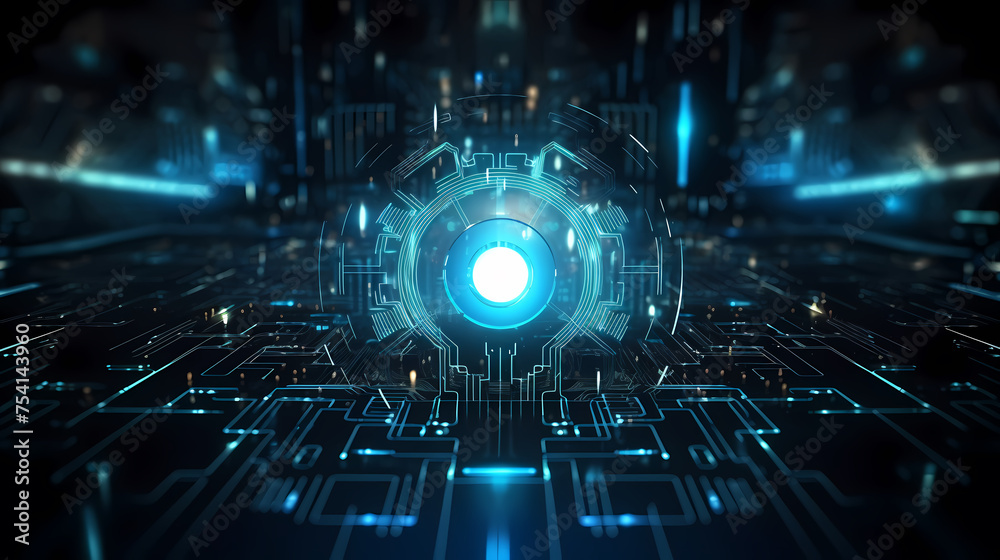 3D abstract network of neural network futuristic technology background 3D abstract network of neural network futuristic technology background