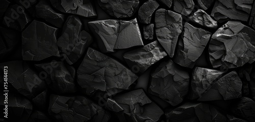 Dark Textured Stone Surface for Background Use