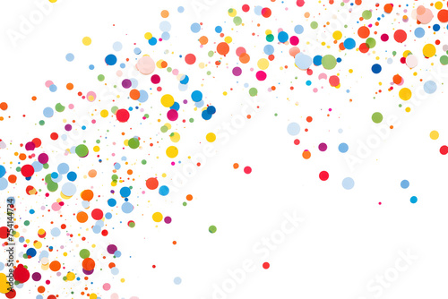 Colorful confetti isolated on transparent background Remove png, Clipping Path, pen tool
