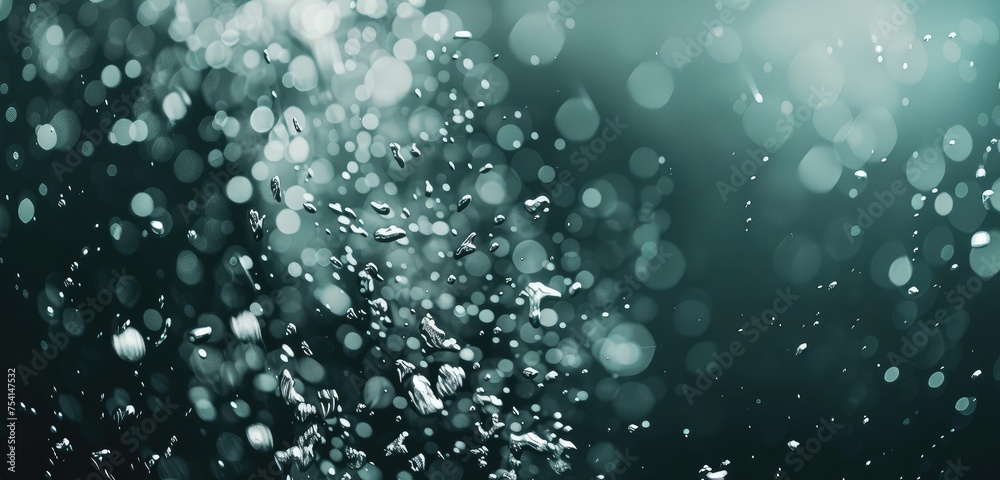 Abstract Rain Drops with Bokeh Light Effect Abstract Rain Drops with Bokeh Light Effect