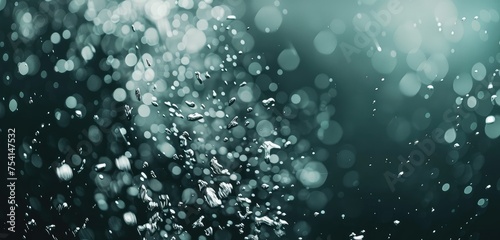 Abstract Rain Drops with Bokeh Light Effect