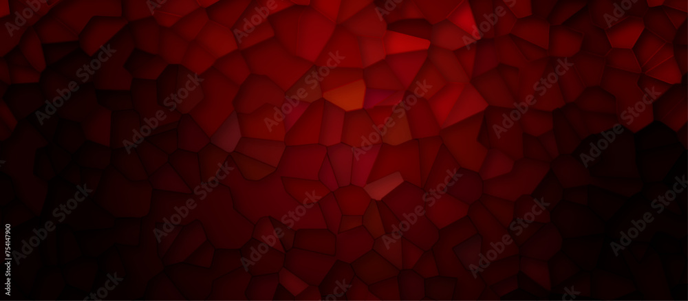 pastel light red stain glass broken tile dark background. geometric pattern with 3d shapes vector Illustration. red broken wall paper in decoration. low poly crystal mosaic background. pastel light red stain glass broken tile dark background. geometric pattern with 3d shapes vector Illustration. red broken wall paper in decoration. low poly crystal mosaic background.