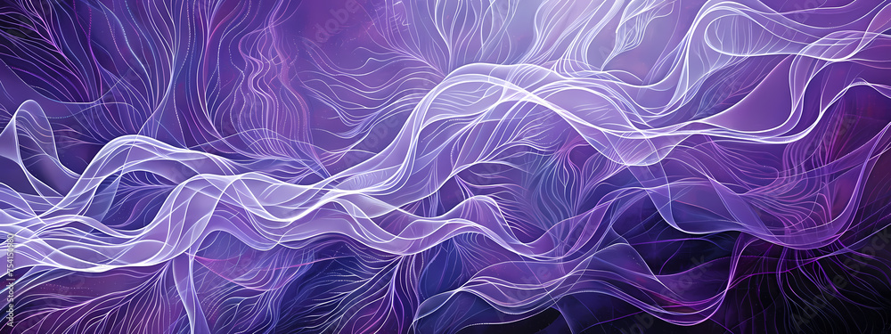 Obraz premium Mystic Flow: The Ethereal Network