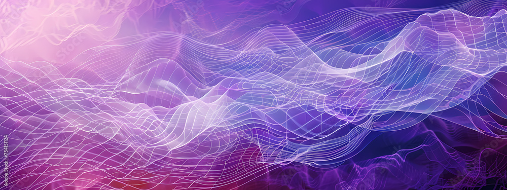 Obraz premium Mystic Flow: The Ethereal Network