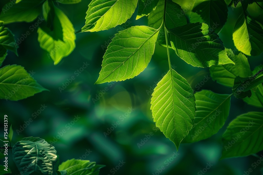 A healing green monochrome scheme,Vivid green leaves backlit by soft sunlight A healing green monochrome scheme,Vivid green leaves backlit by soft sunlight