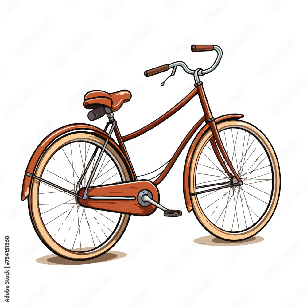 A vintage bicycle vector illustration
