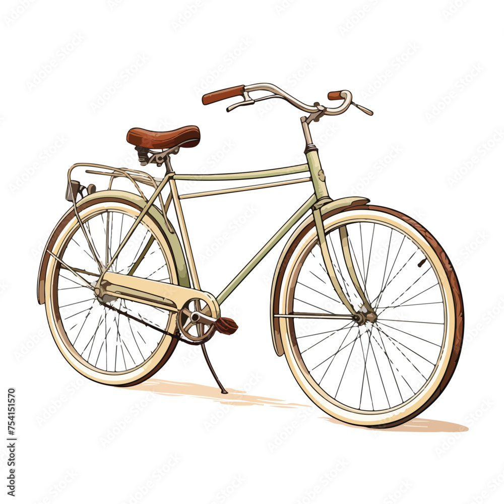 A vintage bicycle vector illustration