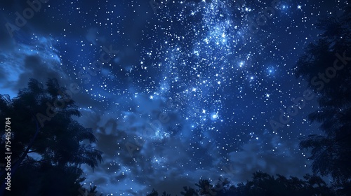 Night Sky Picture , Beautiful digital image © Emil