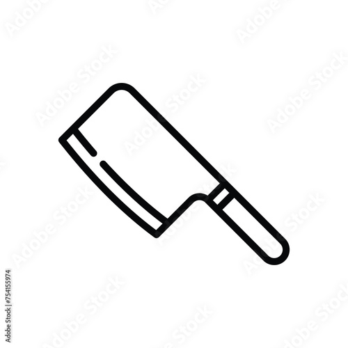 butcher knife icon vector template simple and clean