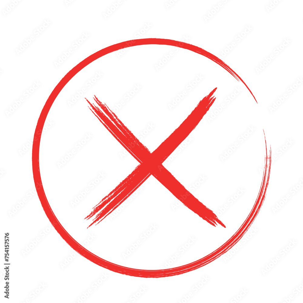 Obraz premium Check And Wrong Mark