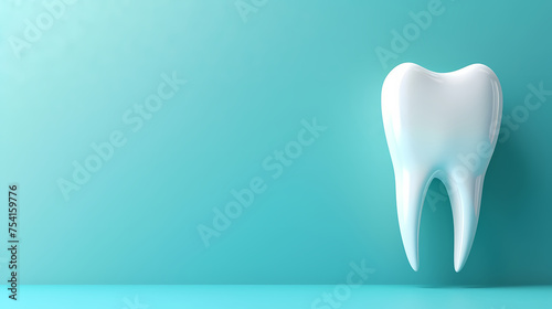 Dental implant, tooth model for dentist to study dentistry