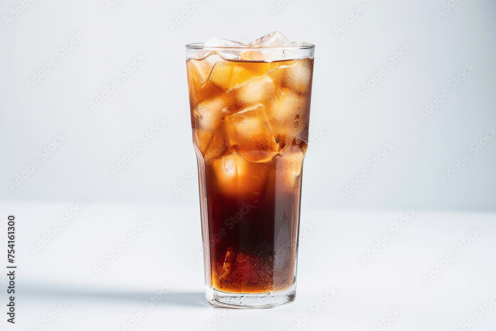delicious Iced Coffee - Regular brewed coffee served cold over ice in a tall glass for a styled food photography shoot delicious Iced Coffee - Regular brewed coffee served cold over ice in a tall glass for a styled food photography shoot